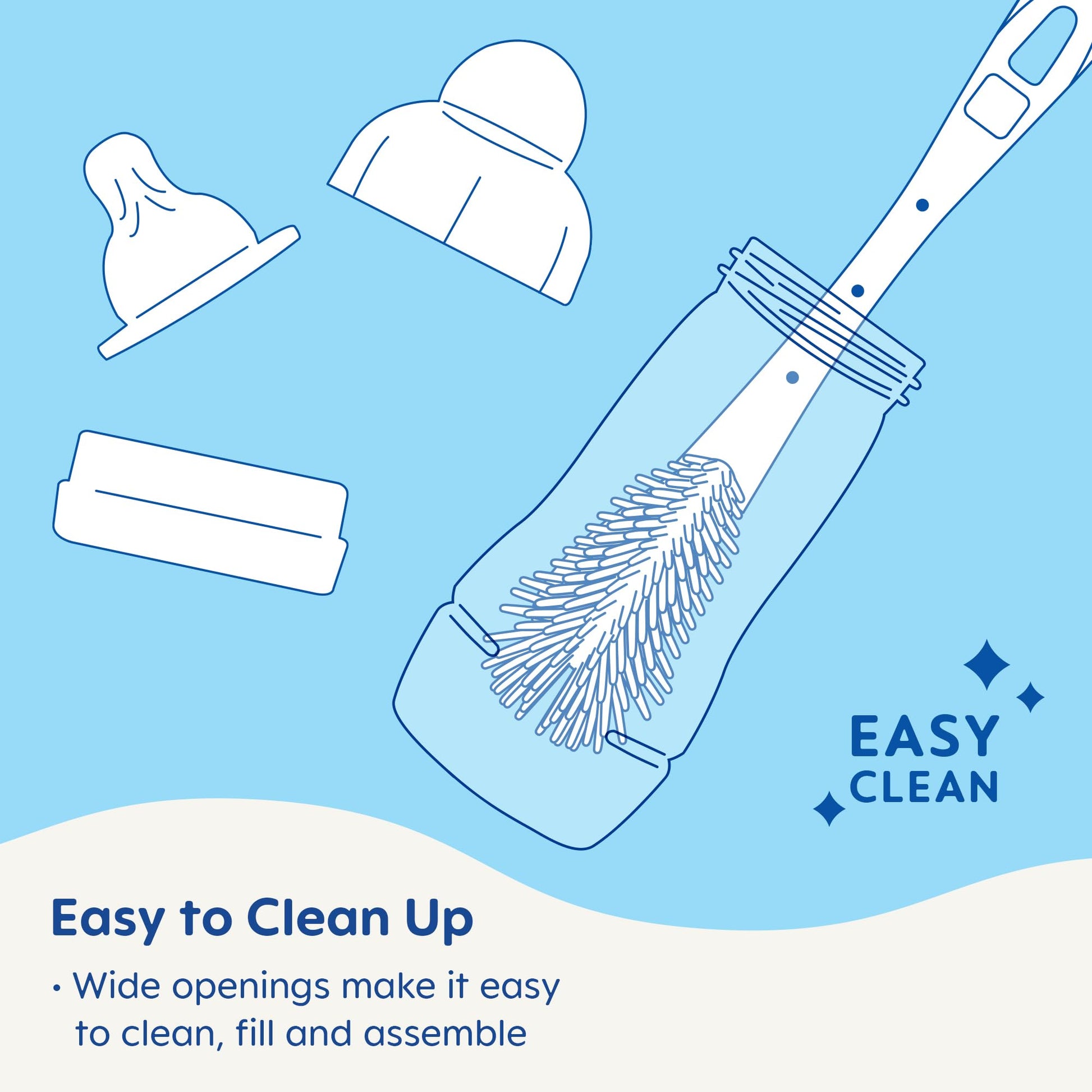 MAM Easy Active Biberón para bebé, cambia entre el pecho y para limpiar, más de 4 meses, niño, (paquete de 2)