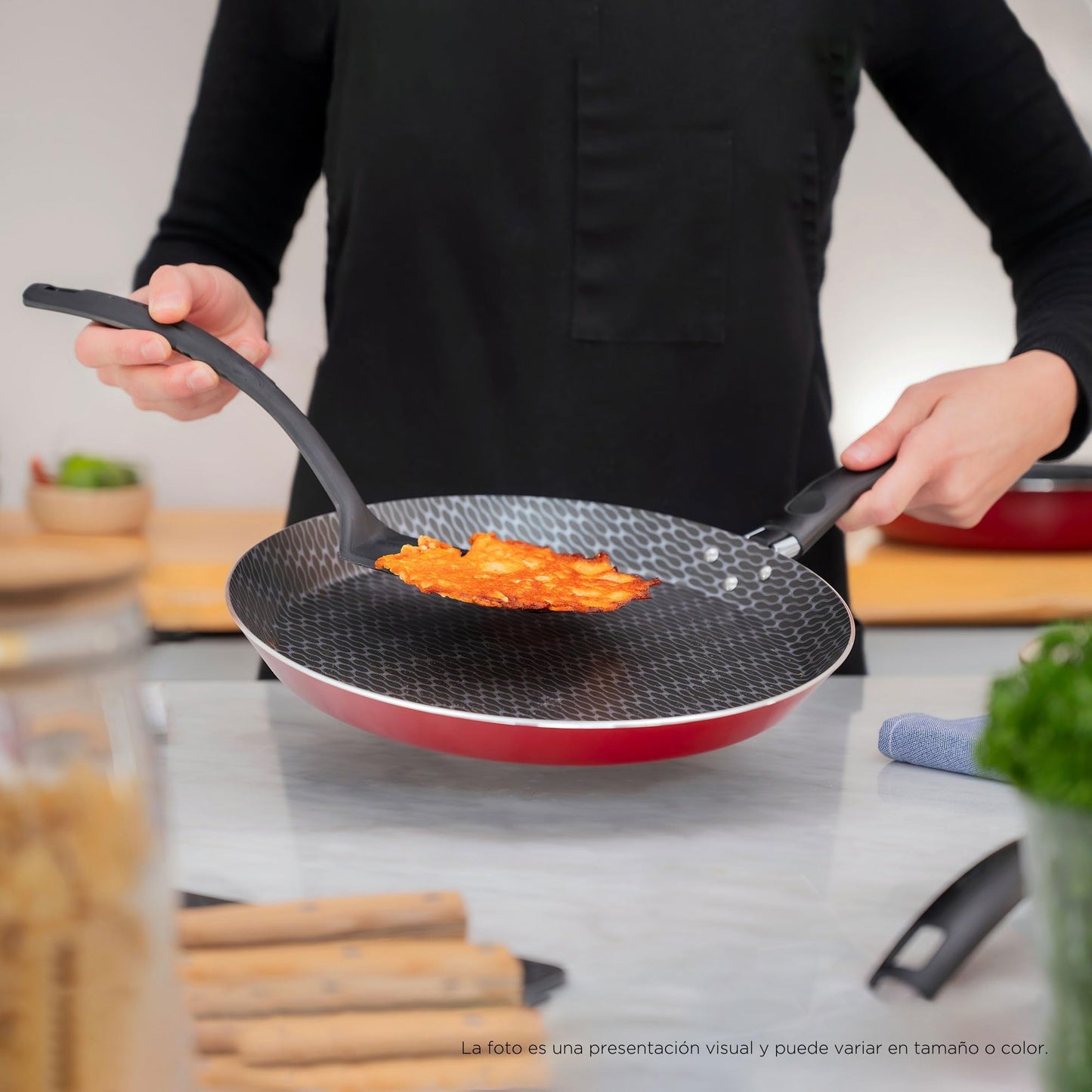 Ekco | Batería de Cocina con Antiadherente Classic 15 Piezas de Aluminio - Color Rojo