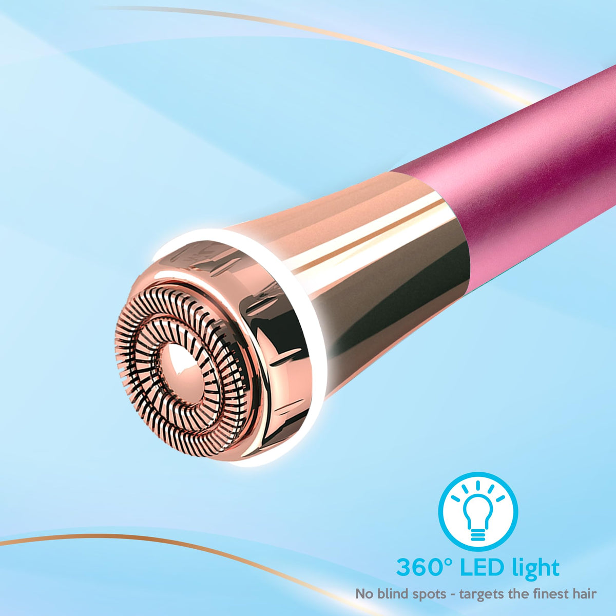 Depiladora Facial para Mujer, Afeitadora Eléctrica Indolora y Impecable
