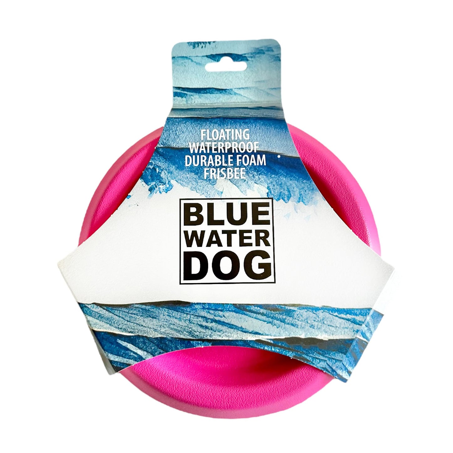 Bluewater - Frisbee para perros, flotante, impermeable, ligero, espuma duradera, disco aerodinámico para perros medianos y grandes, frisbee para buscar, atrapar, buceo, juego, 8.5 pulgadas (rosa)