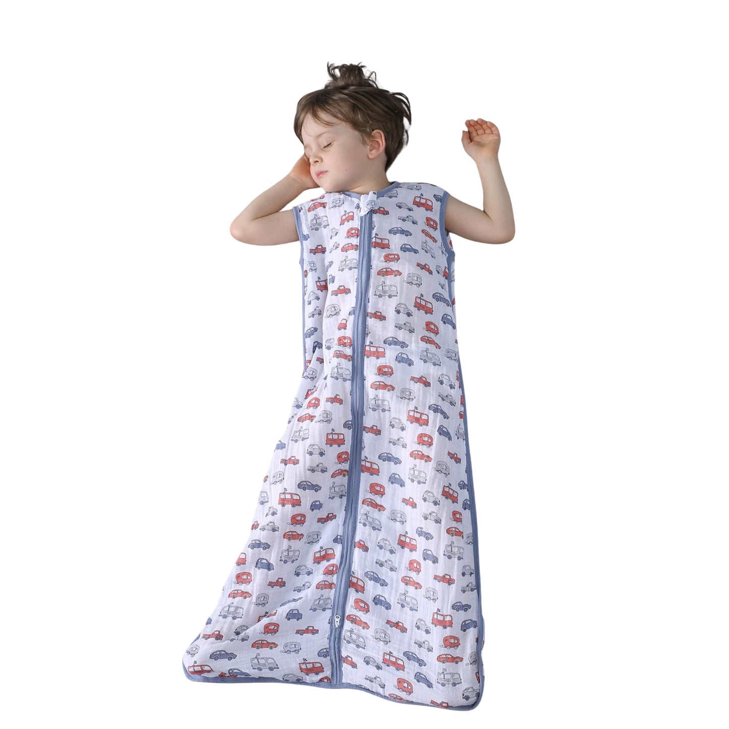 TADO MUSLIN - Saco de dormir para bebé de 2 a 4 T, manta portátil para bebé, 100% algodón orgánico, 0.5 TOG, sacos de dormir para niños pequeños, cierre YKK de 2 vías, suave, 4 capas, muselina, 2T, 3T