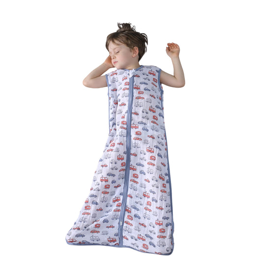 TADO MUSLIN - Saco de dormir para bebé de 2 a 4 T, manta portátil para bebé, 100% algodón orgánico, 0.5 TOG, sacos de dormir para niños pequeños, cierre YKK de 2 vías, suave, 4 capas, muselina, 2T, 3T
