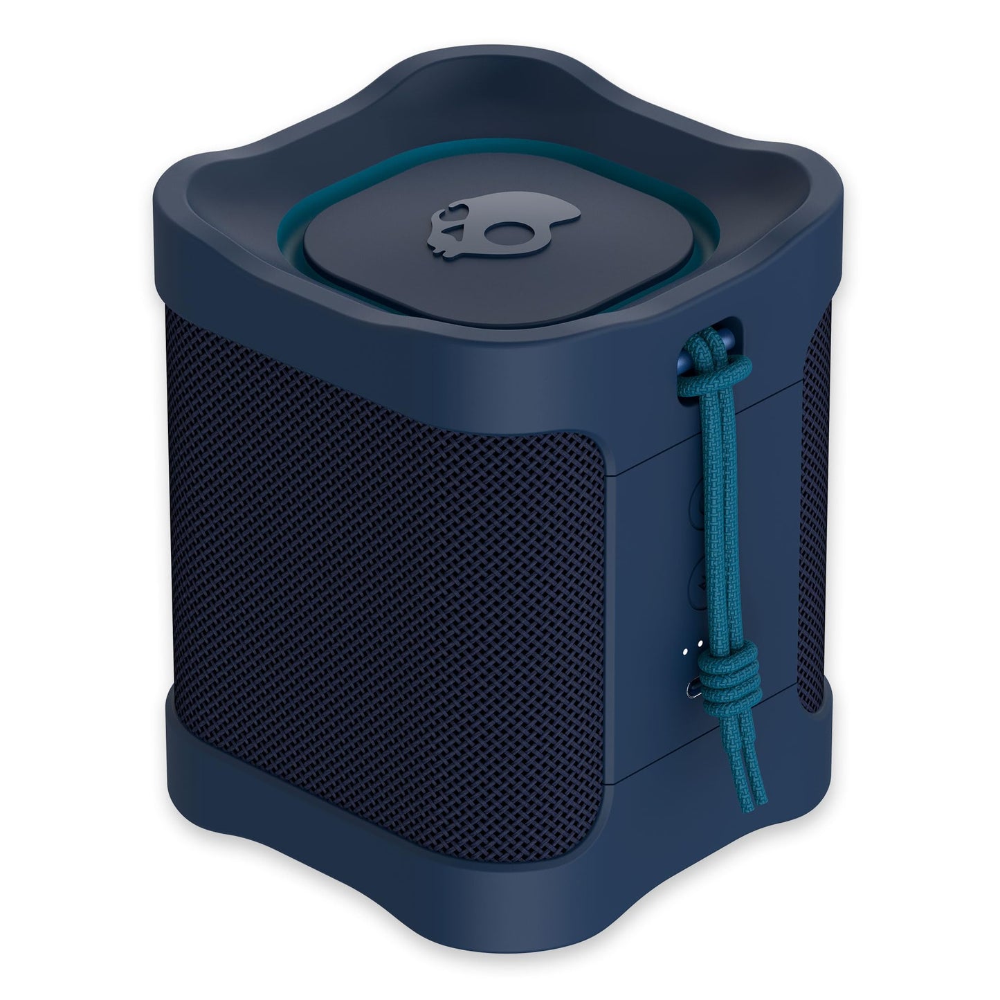 Skullcandy Terrain Mini Altavoz inalámbrico Bluetooth – Altavoz portátil Impermeable IPX7 con radiadores pasivos Personalizados duales, batería de 14 Horas, muñequera de Nailon y estéreo inalámbrico