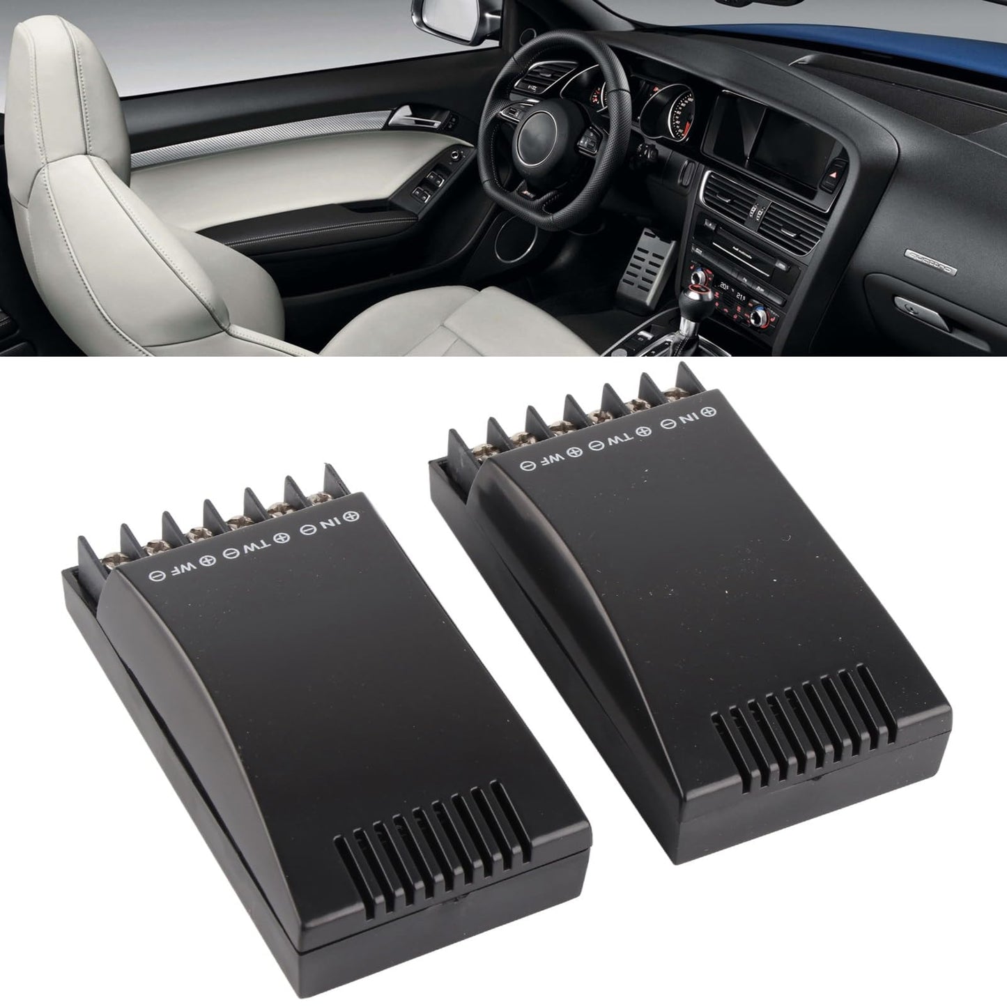 Hosi Cruce de Automóvil, Cruce de para Automóvil Máximo 300 W 2 Piezas 2 Vías para Estéreo