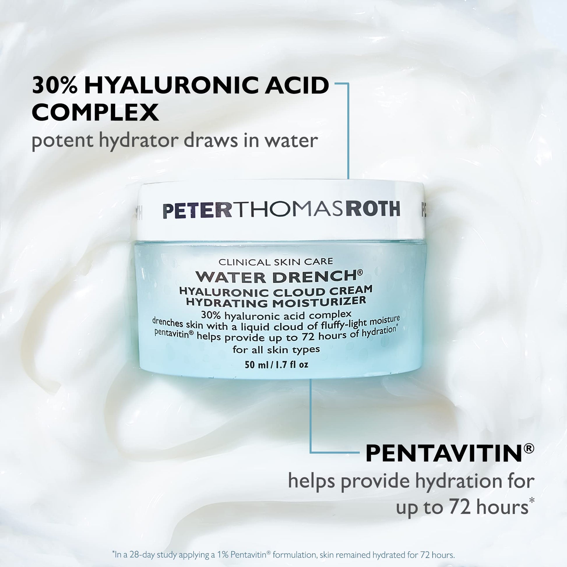 Peter Thomas Roth Water Drench Hyaluronic Cloud Cream, 1.6 Ounce