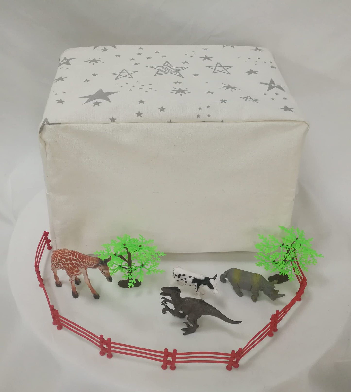 ACMUUNI - Estantería rectangular de regalo para guardería, cesta de lavandería y contenedores para ropa del hogar con asas