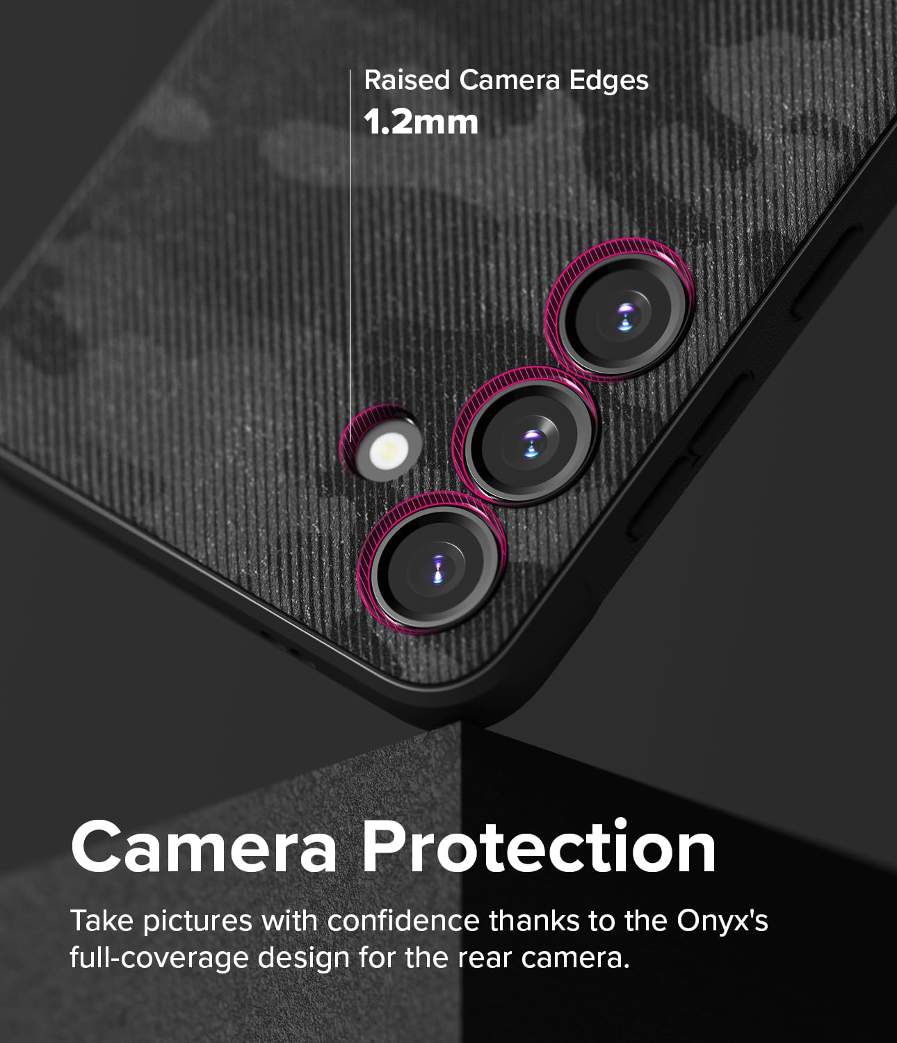 Funda Samsung Galaxy S24 Plus Ringke Onyx Camo Black Antihuellas y Antideslizante