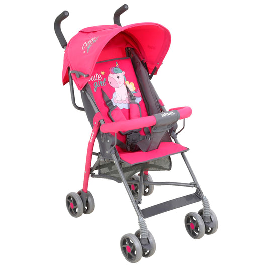 INFANTI | Carriola para Bebe de Baston SKIT | Carriola de Viaje - Carrito para Bebe | Cosas para Bebes 6 Meses hasta 15 kg - Compacta y Plegable | Carriola de Baston Ligera con Arnés de Seguridad
