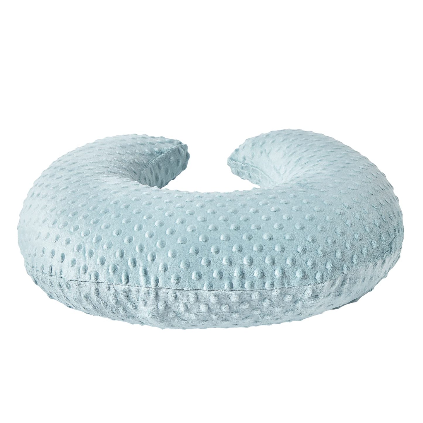 QUENESS Almohada y posicionador de lactancia, lactancia materna, alimentación con biberón, soporte para sentarse al bebé con funda extraíble ultra suave, soporte para el tiempo de abdomen para bebés y