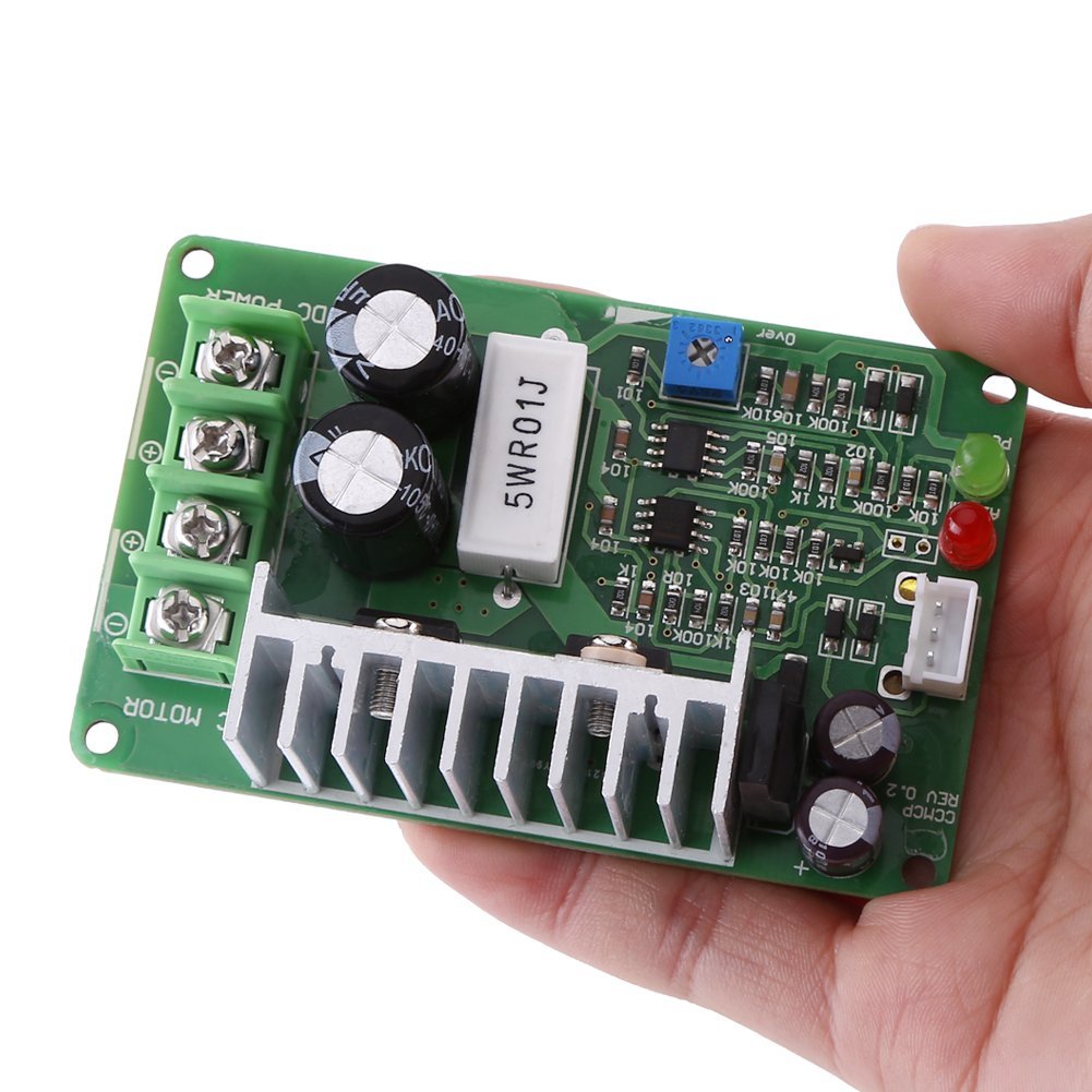 Regulador de la Velocidad del Motor PWM DC 12V 24V 36V Potenciómetro 15A