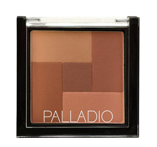 Rubor y Bronceador Palladio Mosaic Spice Maquillaje Facial Suave y Sedoso en Polvo Prensado
