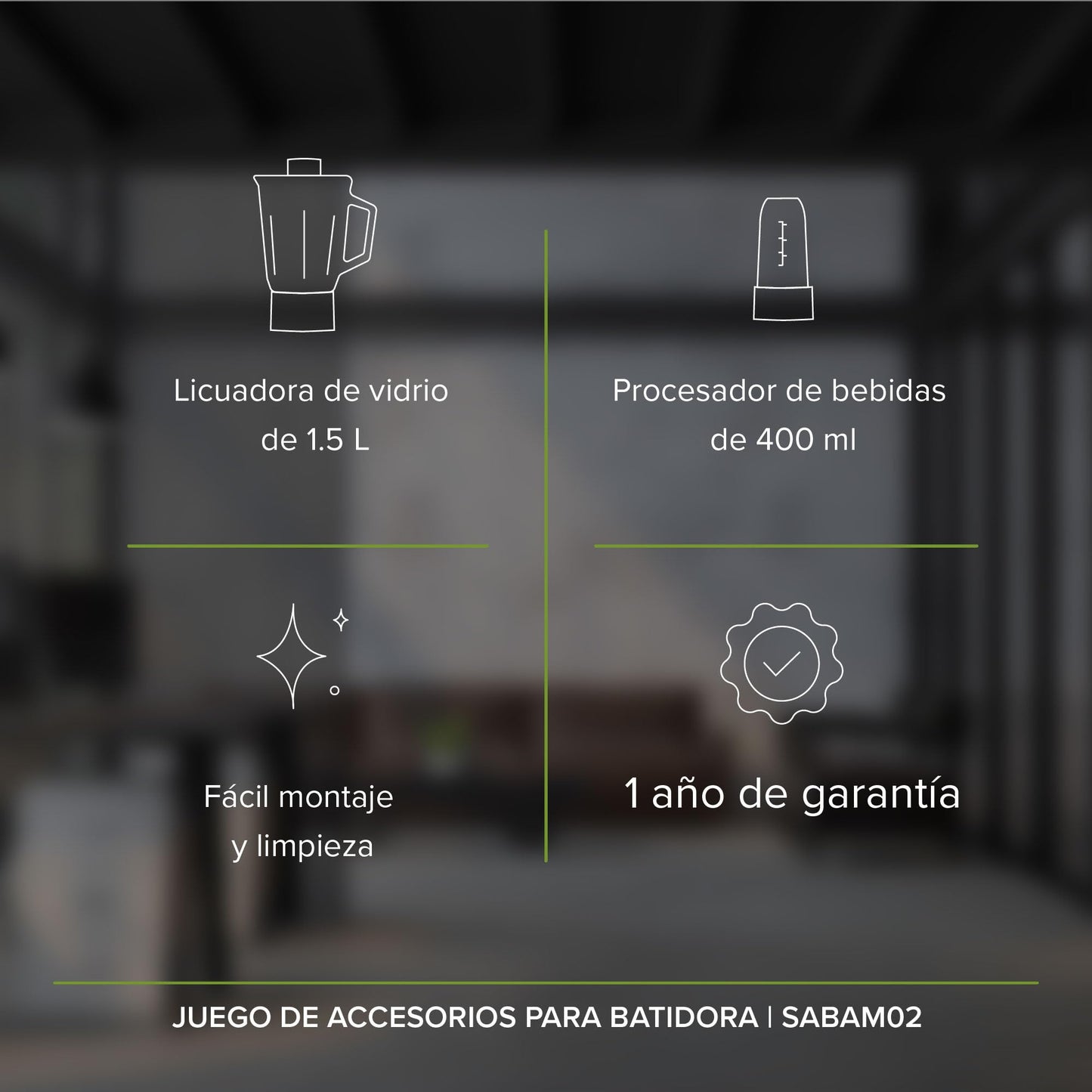 AVERA Juego de accesorios para batidora SABAM02