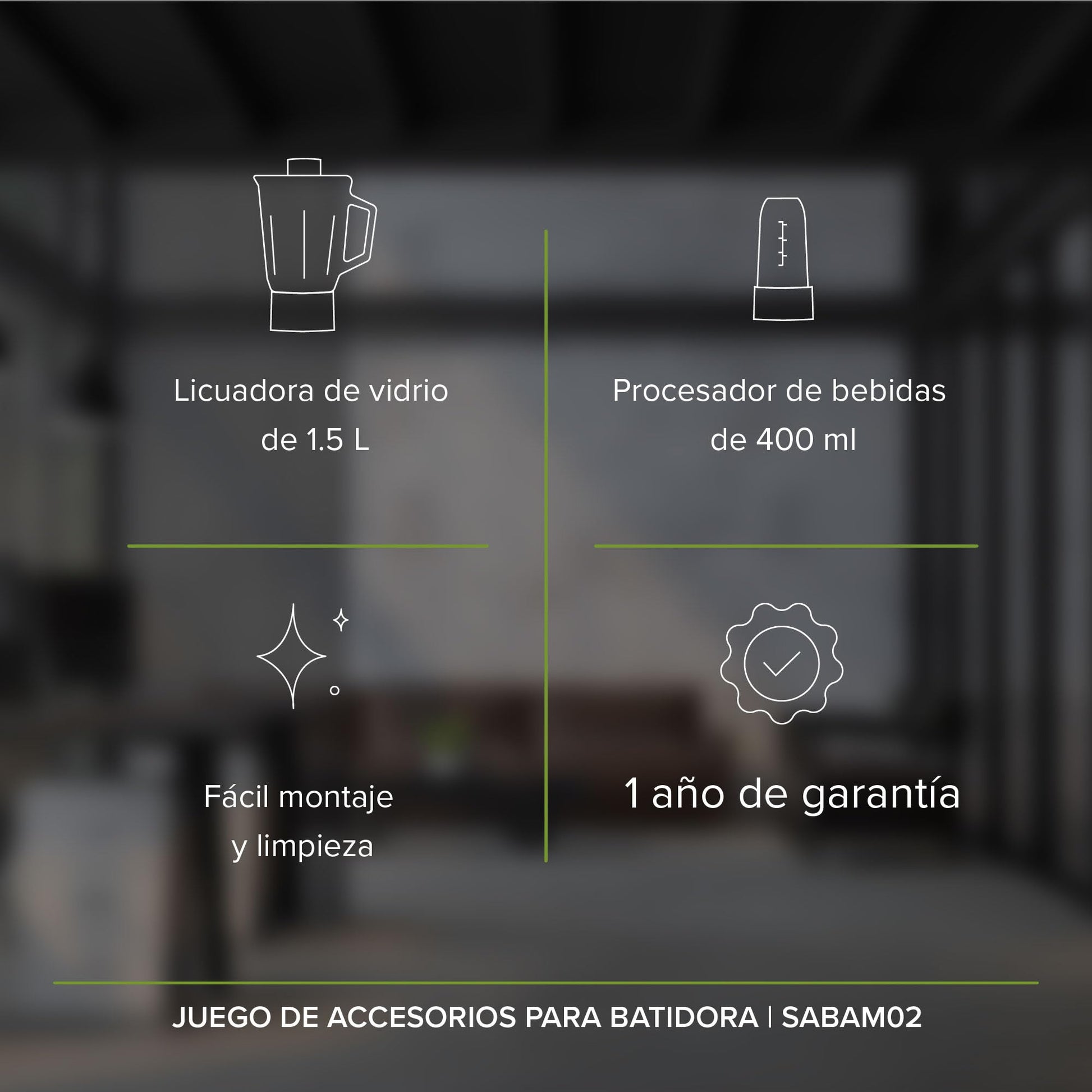 AVERA Juego de accesorios para batidora SABAM02