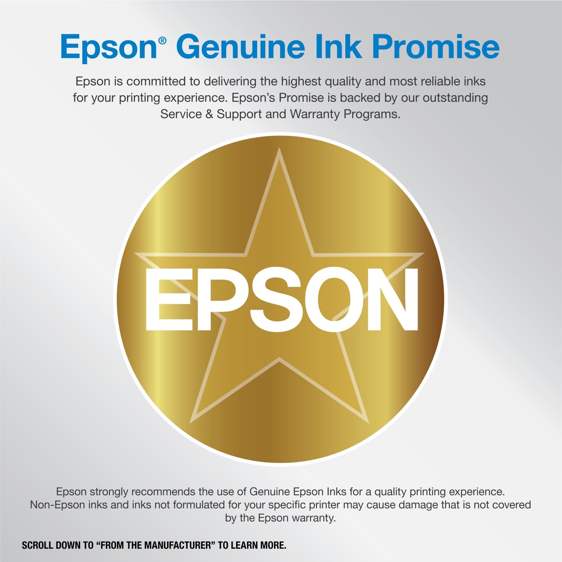 Epson EcoTank Photo ET-8500 Impresora Supertank inalámbrica a Color Todo en uno con escáner, copiadora, Ethernet y visualización táctil a Color de 4.3 Pulgadas, Blanco, Grande