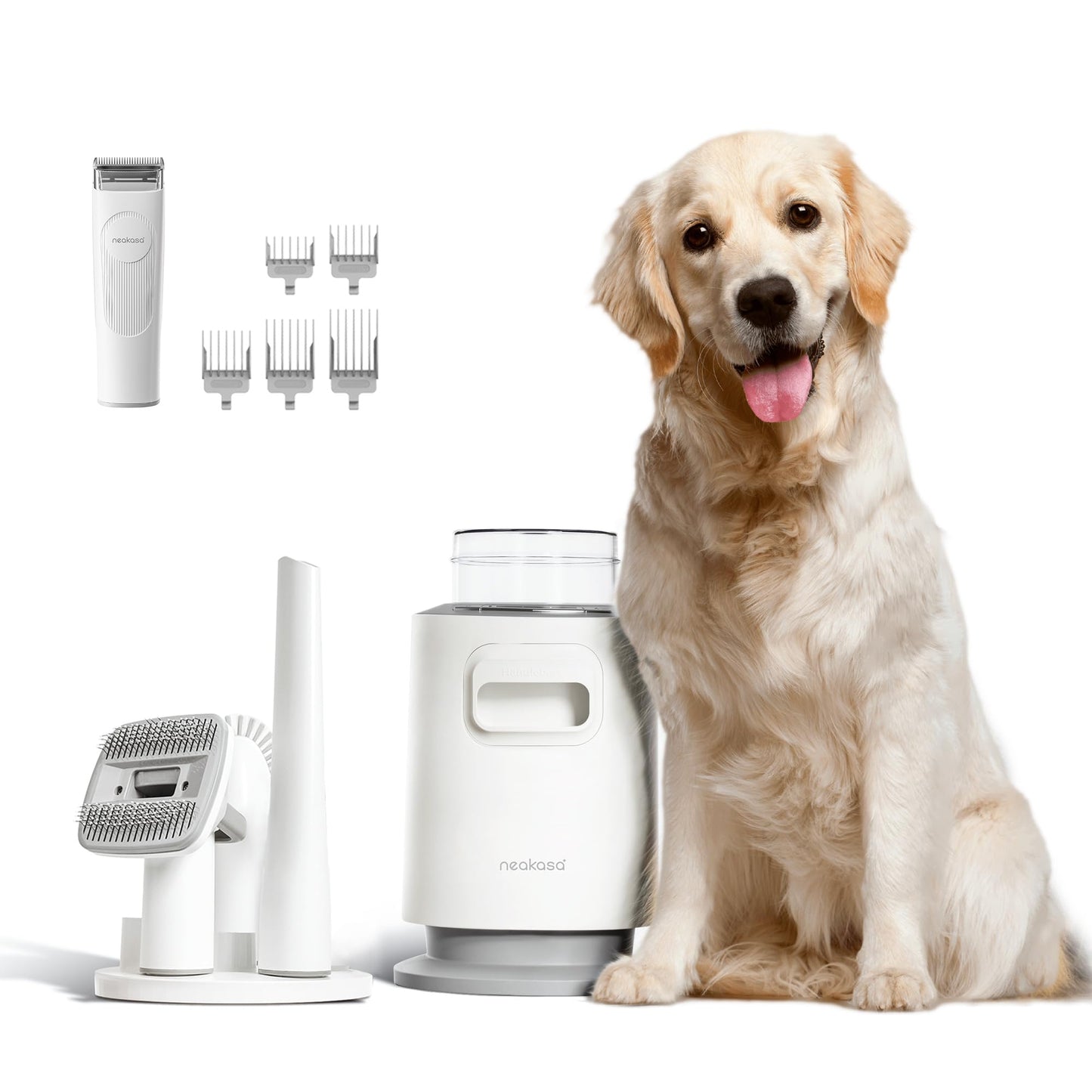 Aspiradora para perros Neakasa by neabot P0 Pro, para la caída del pelo, kit de aseo portátil y ligero de 3 kg, cortapelos silencioso para perros, removedor de pelo para gatos