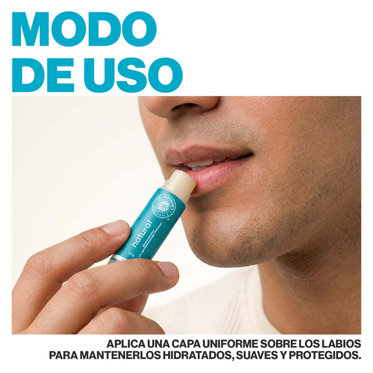 DR. AKERMAN'S NATURALS, Bálsamo Labial Natural Humectante, Pack de 5 Sabores Mixtos, Protección e Hidratación Diaria, 4.5g Cada Uno (1)