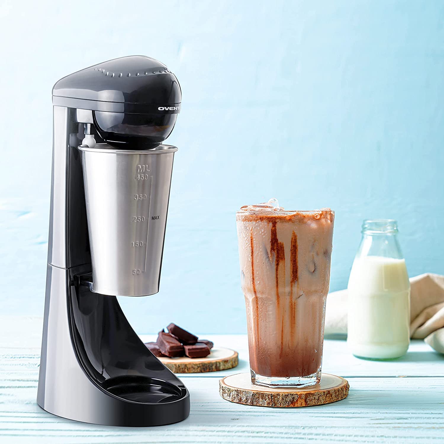 Máquina para Batidos OVENTE Acero Inoxidable Compacta y Fácil de Limpiar