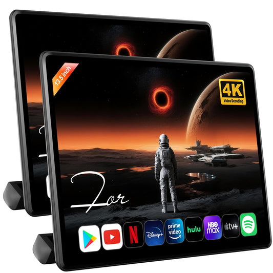 Monitor de Reposacabezas para Coche 13.5 Pulgadas (Par)