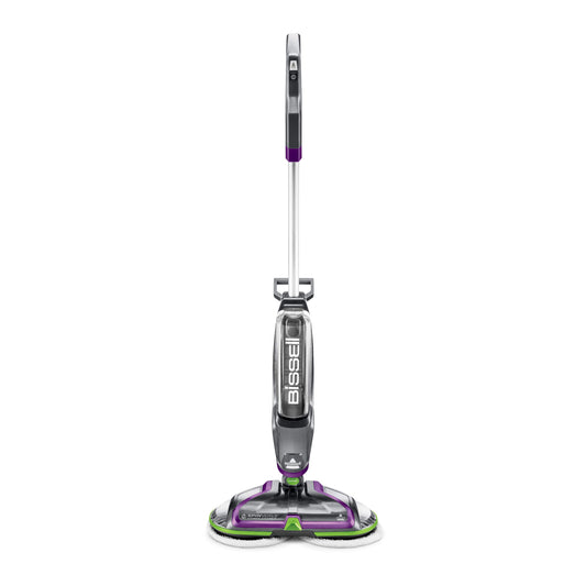 Bissell SpinWave 23157 - Mopa inalámbrica para Piso Duro, Color Verde y Plateado