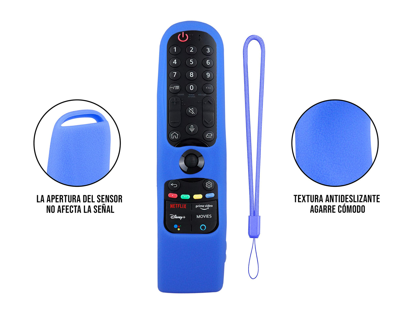 Funda para Control LG Magic MR21GA 2021 Silicon Smart 2022 MR22GR Magic MR22GA