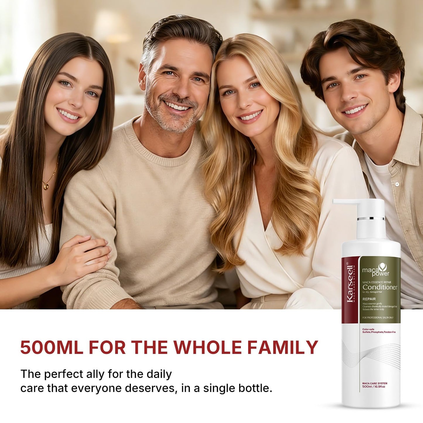 Karseell Acondicionador con Aceite de Argán para Cabello Seco, 16,9 fl.oz