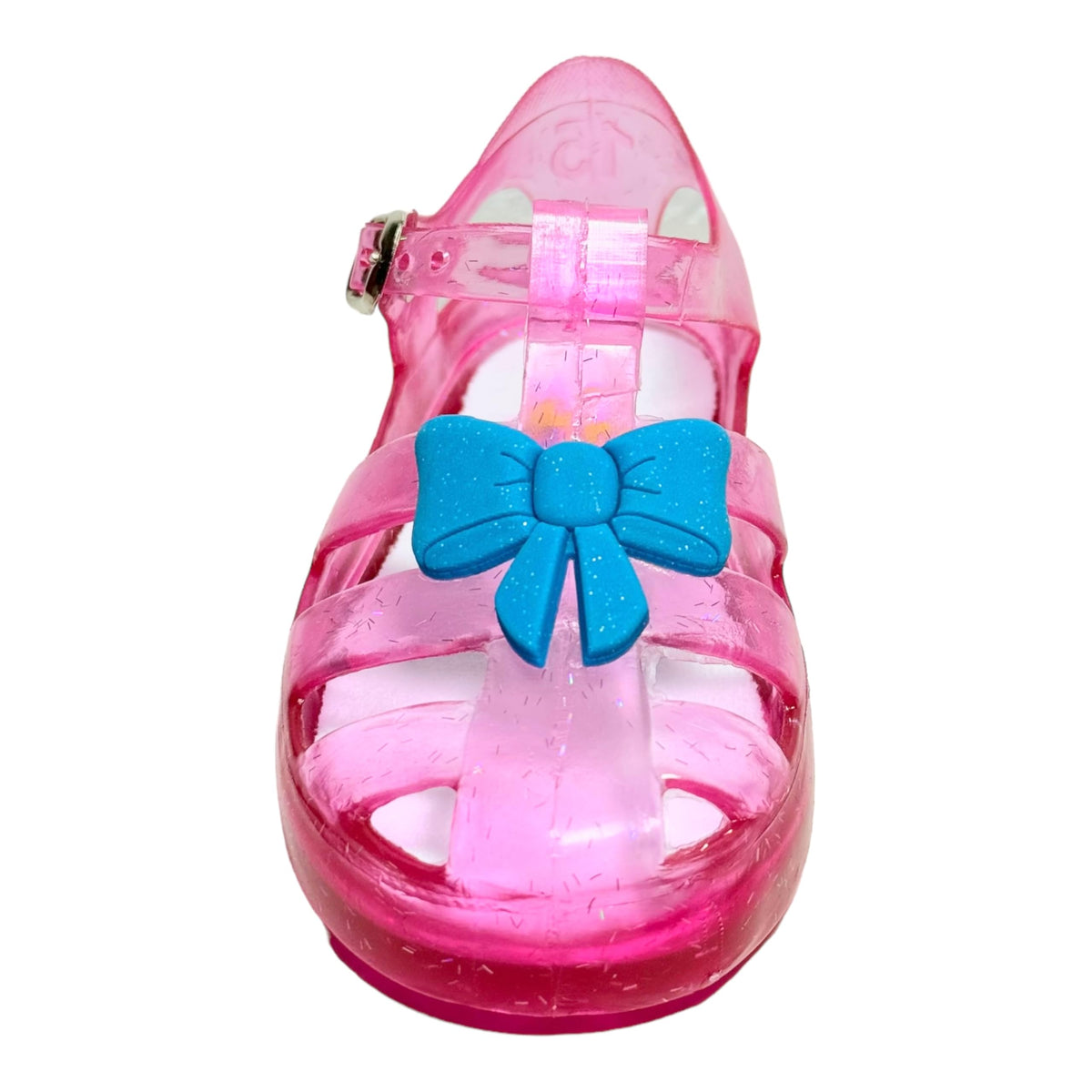 Bubble gummers Huarache Entrenador para IR al baño para Niño y Niña de Plástico Resistente con Adorno (FIUSHA Cristal, Sistema Tallas Calzado JP, Bebé, Medición, 13.0 cm)
