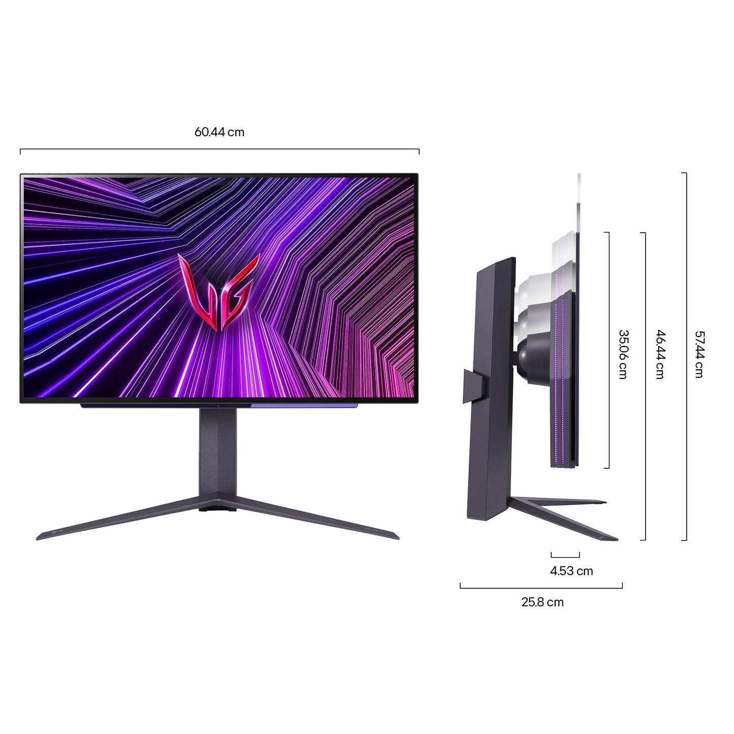 LG Monitor 27GS95QE OLED QHD (2560 x 1440) Gaming 27" Ultragear, 240 Hz, 0,03 ms (GtG), Contrast Ratio de1.5M:1, Compatible con NVIDIA G-Sync AMD FreeSync Premium