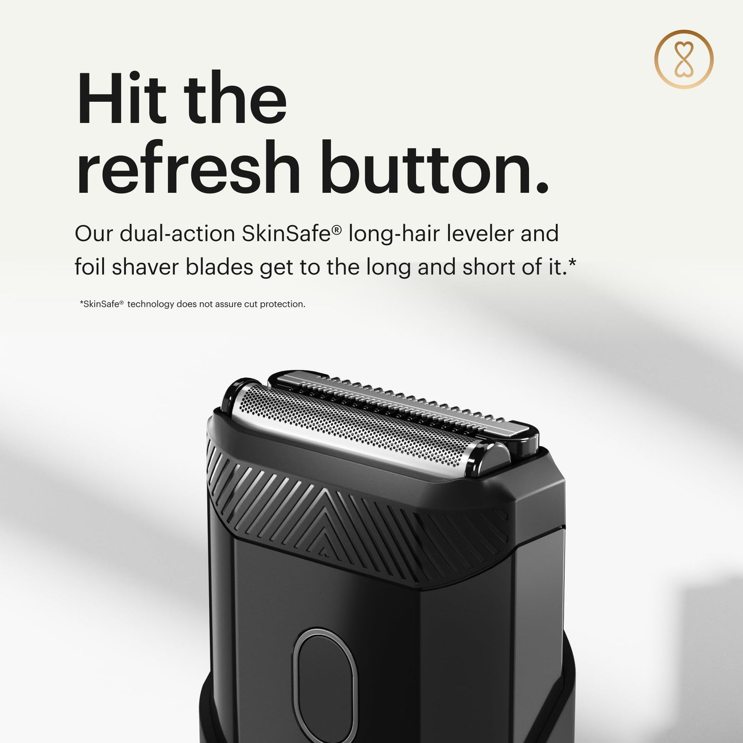 The Handyman® de MANSCAPED® Afeitadora de viaje para la cara - maquinilla eléctrica inalámbrica con batería recargable por USB-C, resistente al agua, nivelador de pelo largo y cuchillas de aluminio
