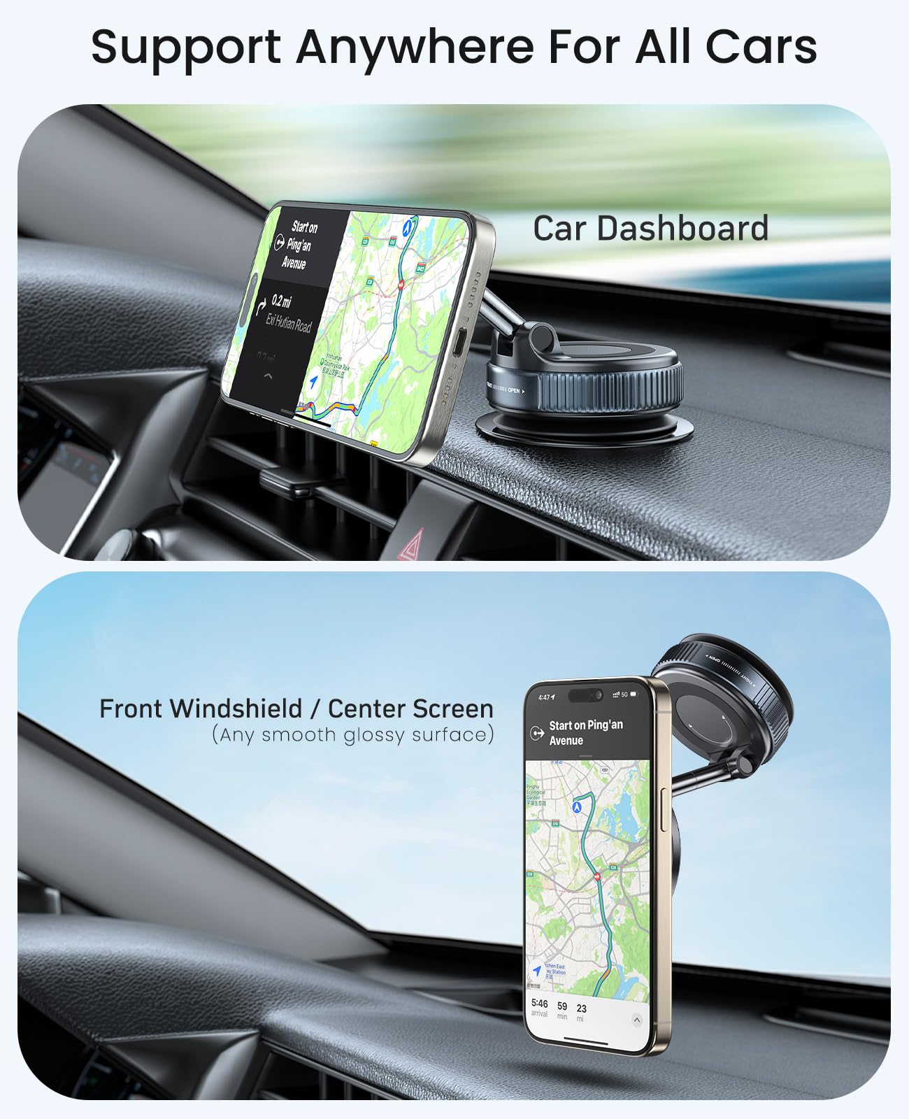 Soporte magnético para Teléfono Jononser Magsafe 360° Ajustable para Coche y Gimnasio