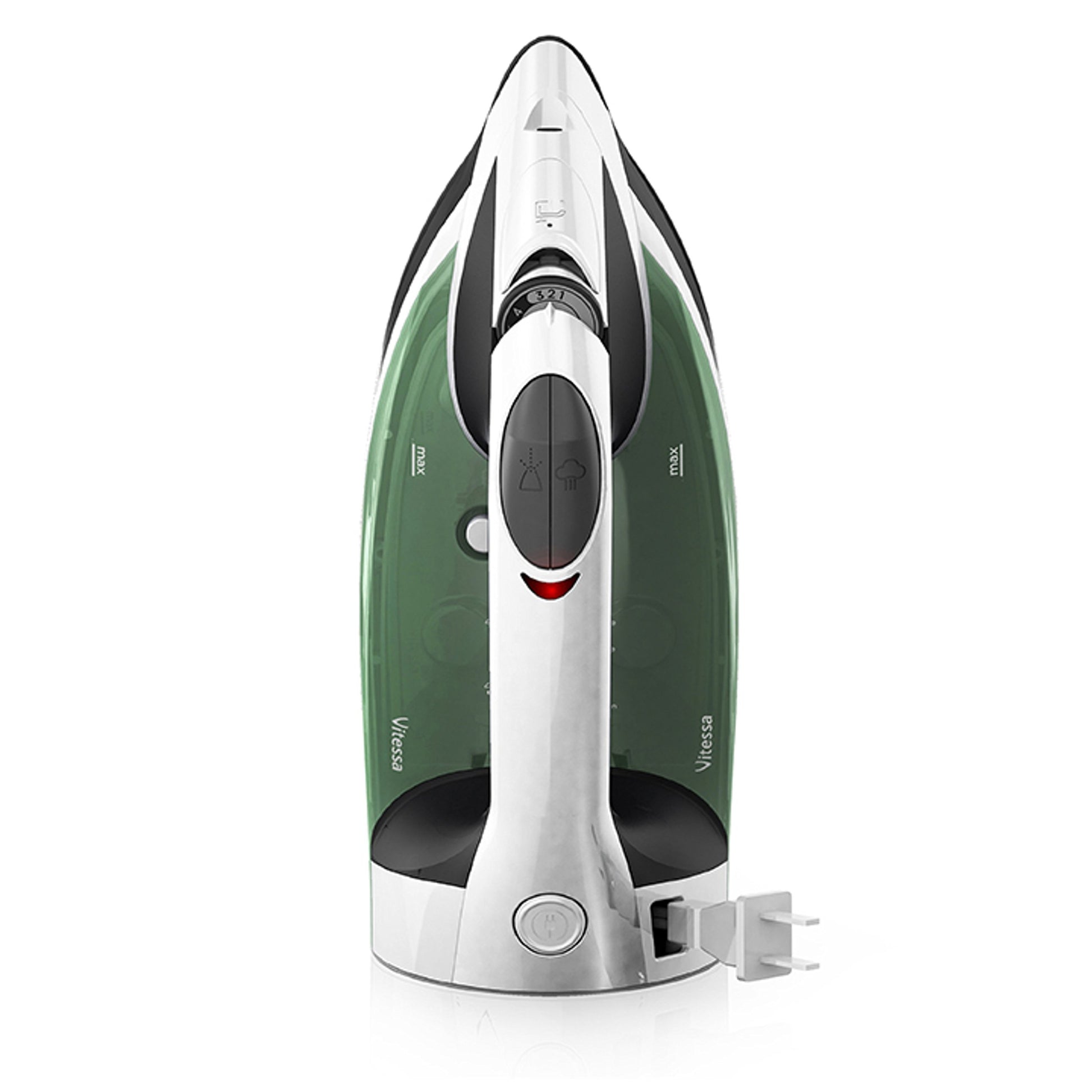 BLACK+DECKER Vitessa - Plancha de Vapor Avanzada, ICR2020, Suela Antiadherente Incluso a Vapor, Apagado automático, Cable retráctil sin enredos, Verde