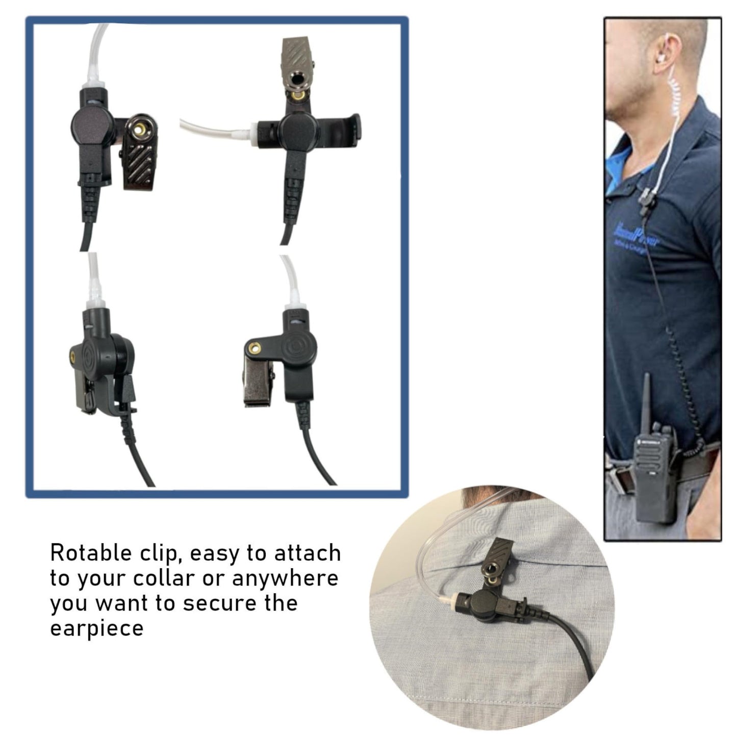 Auriculares de Radio MaximalPower RHF 2PIN HQ para Motorola