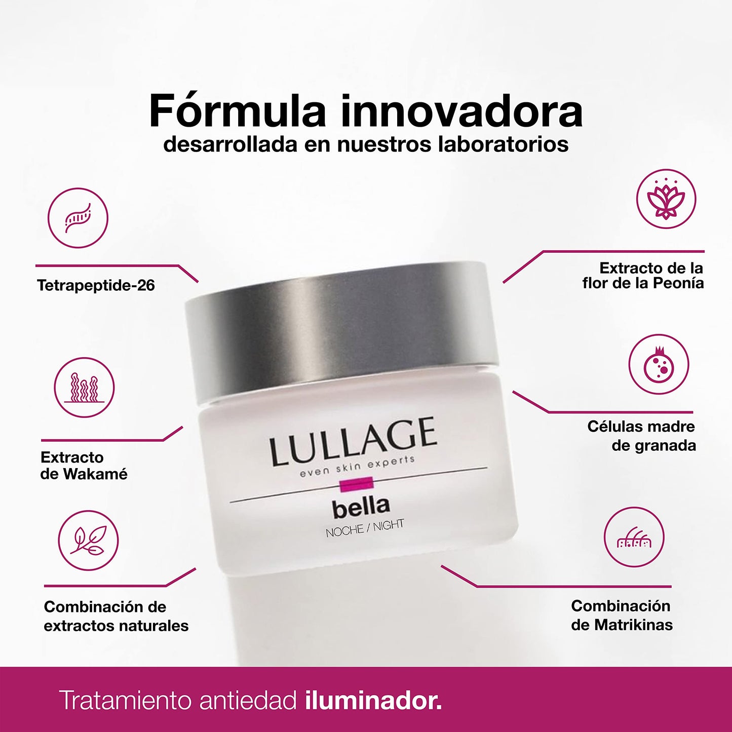 Crema Anti-edad de Día Lullage Bella Día SPF 20 Piel Mixta o Grasa 40+ Años Oil Free