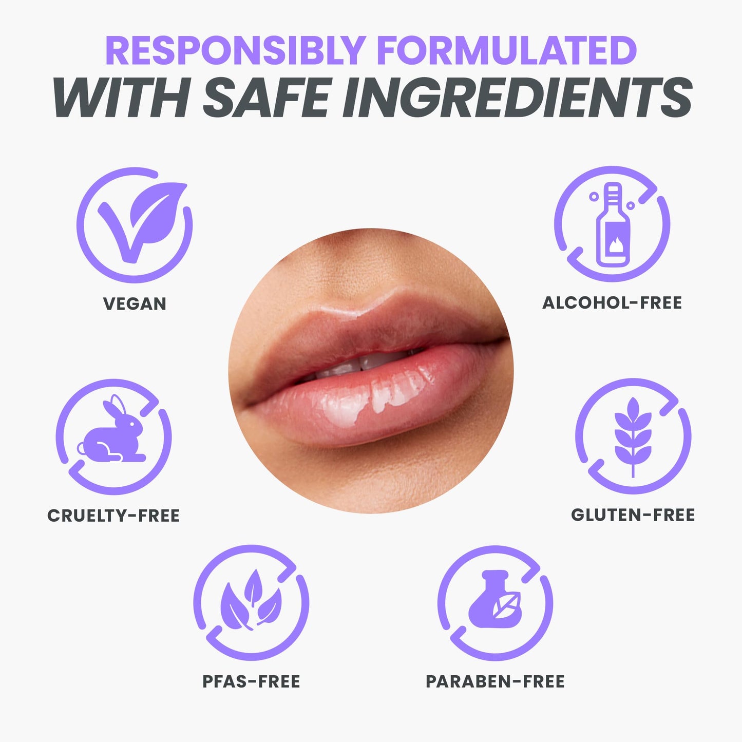 Wonderskin Lip Oil - Aceite De Suero De Rehabilitación De Labios, Suero Transparente Hidratante E Hidratante Para Labios Secos - Natural, Vegano Y No Pegajoso (Transparente)