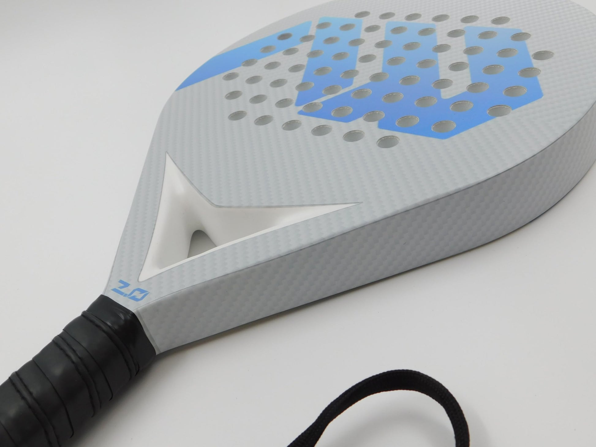 AW DEPORTES Pala de Padel con Superficie 100% Fibra de Carbono y Tecnología de Núcleo de Espuma EVA, Peso 360 gr