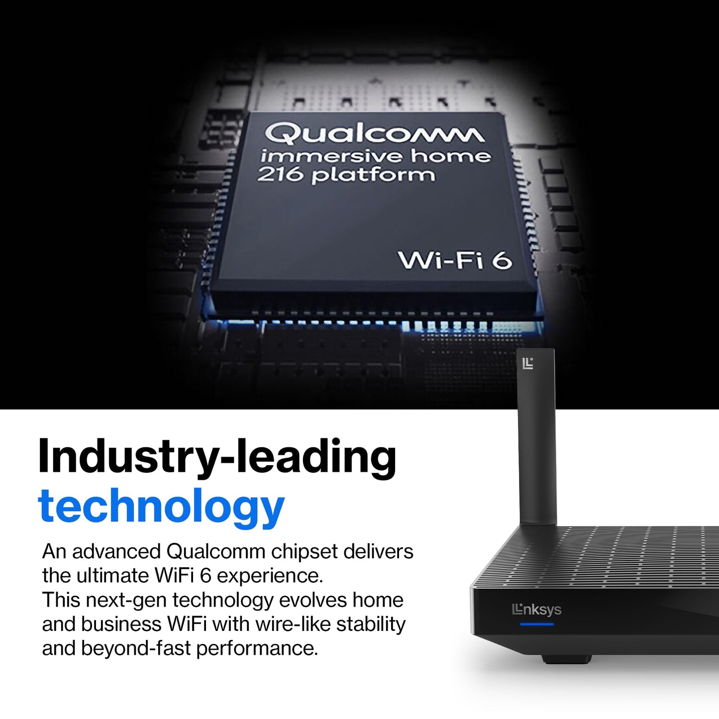 Linksys Router con Sistema de Red Wi-Fi MR7350, 1775 Mbit/s, 4X RJ-45, 2.4/5GHz, 2 Antenas Externas
