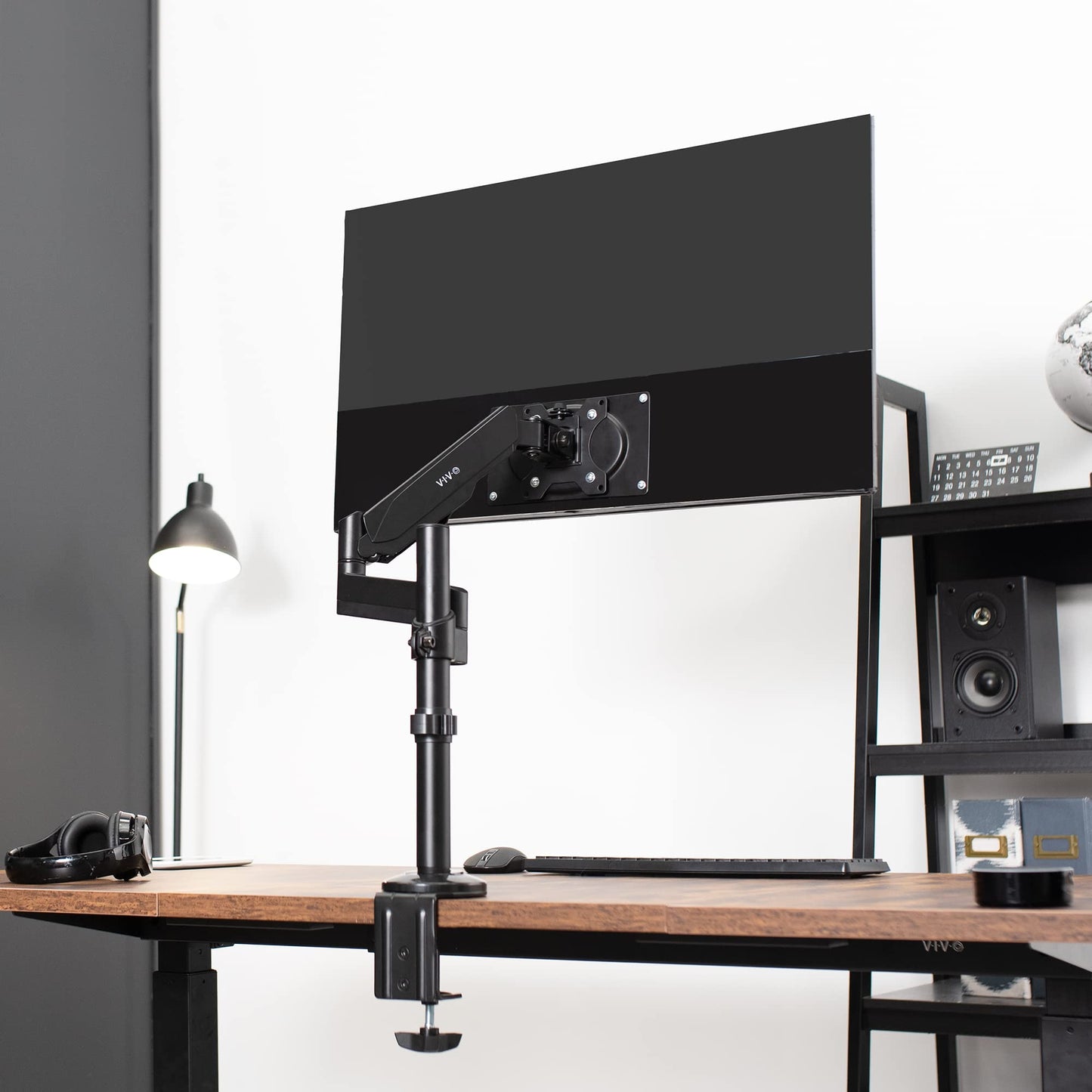 Soporte de Escritorio Articulado VIVO Negro para Pantalla de Monitor UltraWide hasta 35 Pulgadas