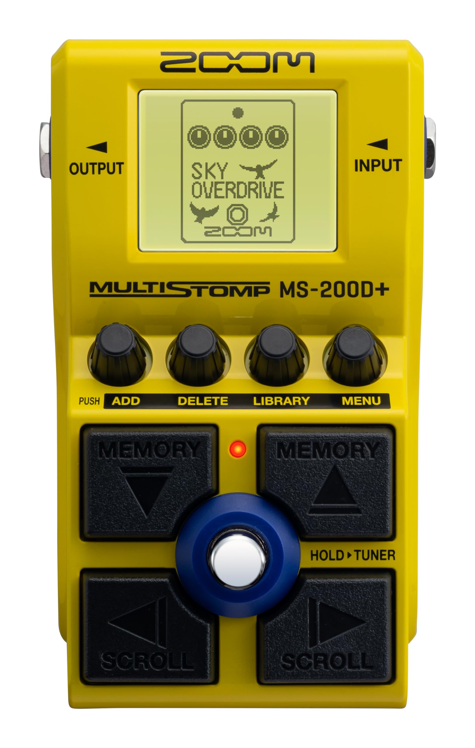 Pedal de Efectos de Guitarra Zoom MS-200D Multistomp con 200 Unidades y Distorsiones