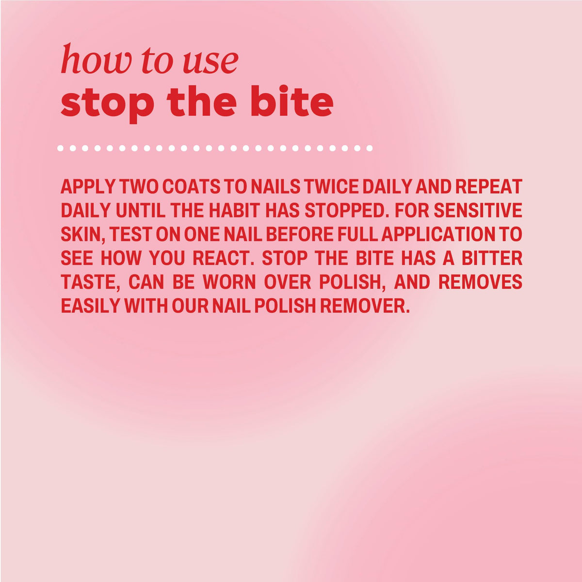Onyx Professional "Stop The Bite" Nail Biting & Thumb Sucking Deterrent Polish 0.5 fl oz - Helps Nails Grow & Can Be Used As Top or Base Coat