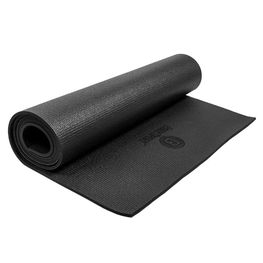 Body Sport Yoga and Fitness Mat, 1/4-Inch, Black