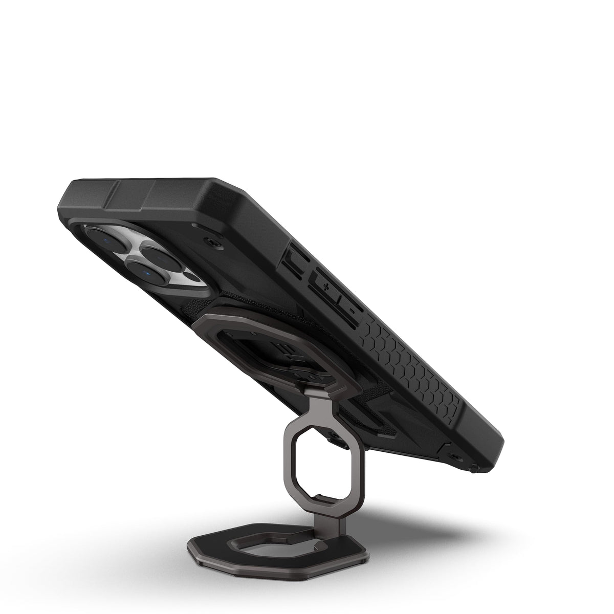 Soporte de Anillo Magnético Urban Armor Gear UAG Negro con Abrebotellas Incorporado y Rotación 360 Grados Compatible MagSafe