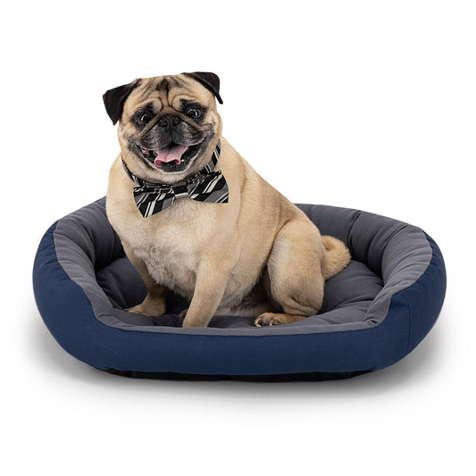 Cama para Perro PETS APPAREL HILLS Marino Gris Resistente y Confortable con Relleno Suave