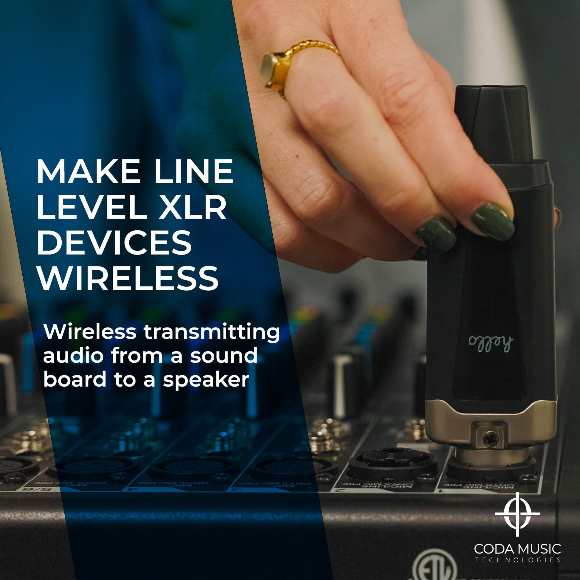 Coda Music Technologies AirSync UHF Micrófono XLR inalámbrico