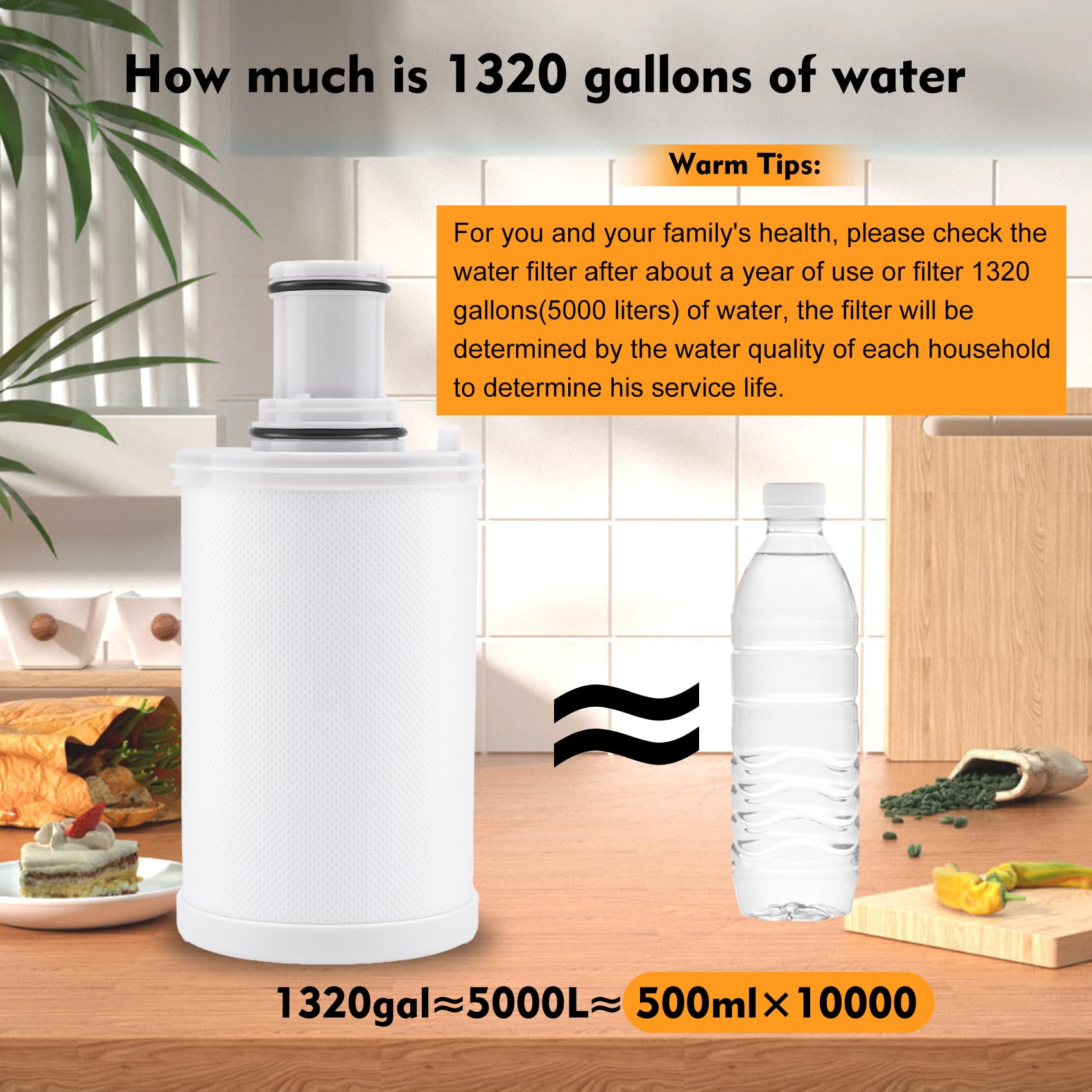 Filtro de Agua Amway eSpring Blanco con Carbón Activado CTC para Sistema de Filtración