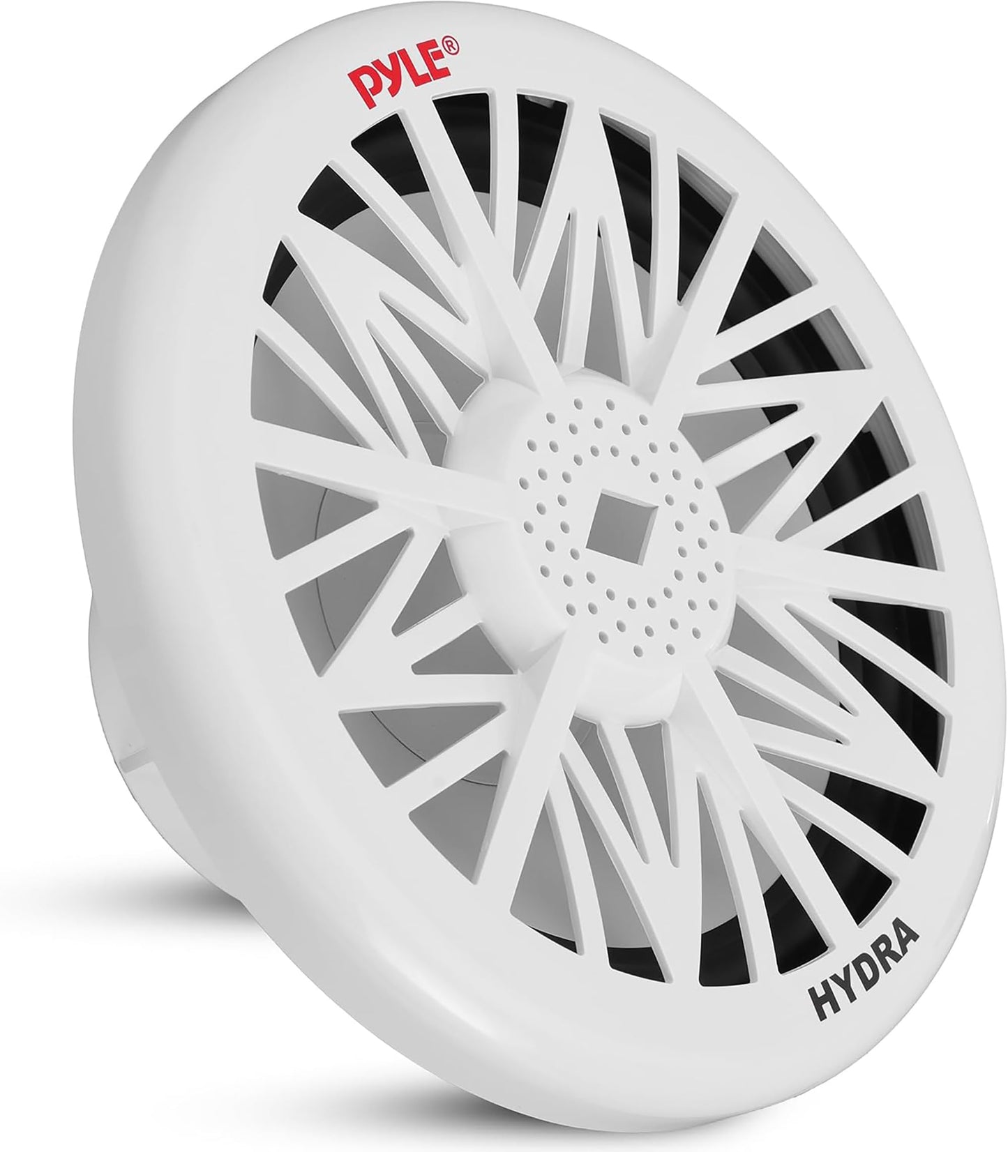Pyle Subwoofer de Audio Marino para Exteriores de 8 Pulgadas. Altavoz de Graves Blanco Impermeable de 400 Watta para Sistema de Sonido Estéreo