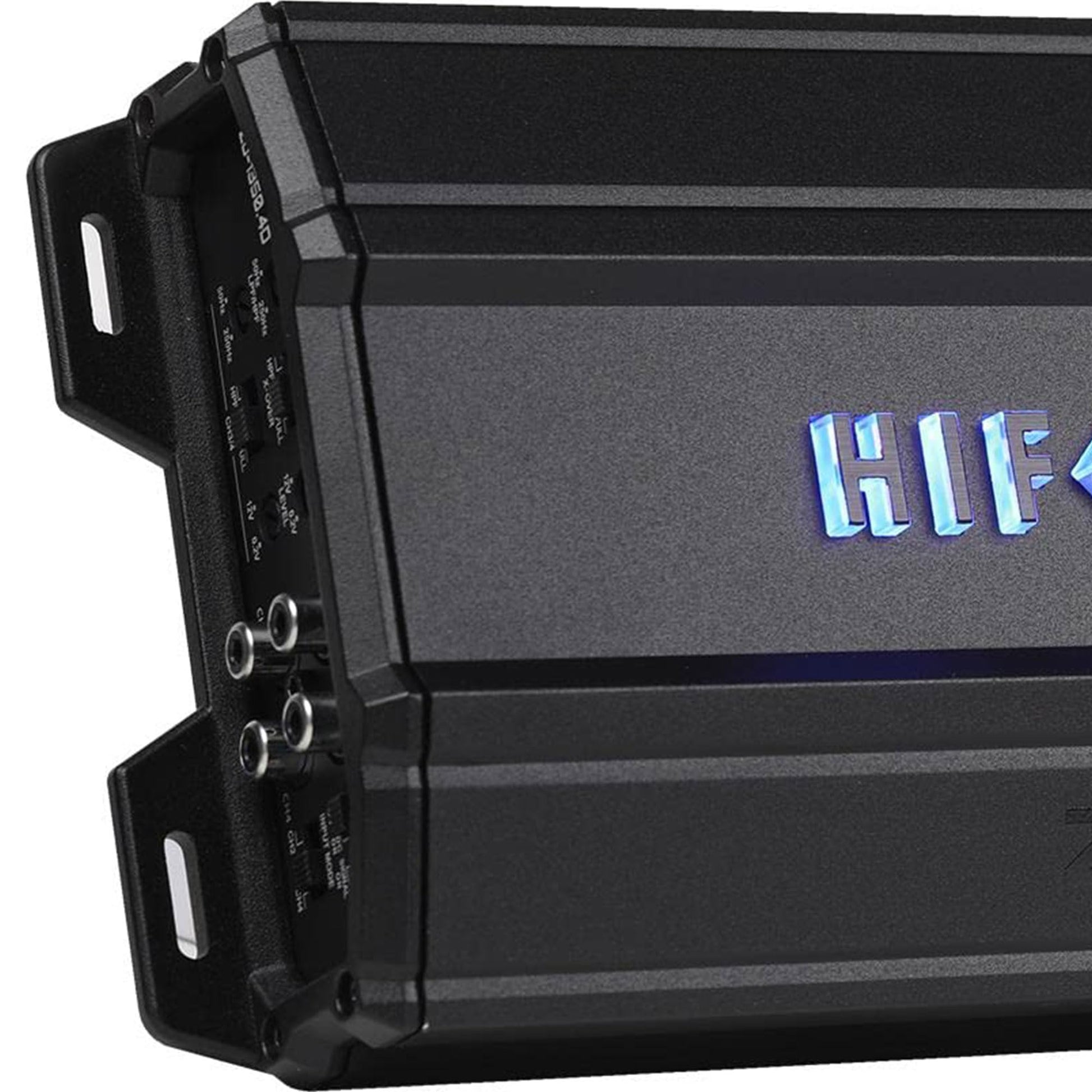 Hifonics Zeus Delta ZD-1350.4D - Amplificador de audio para coche compacto de 4 canales niquelado con función de encendido automático, color negro