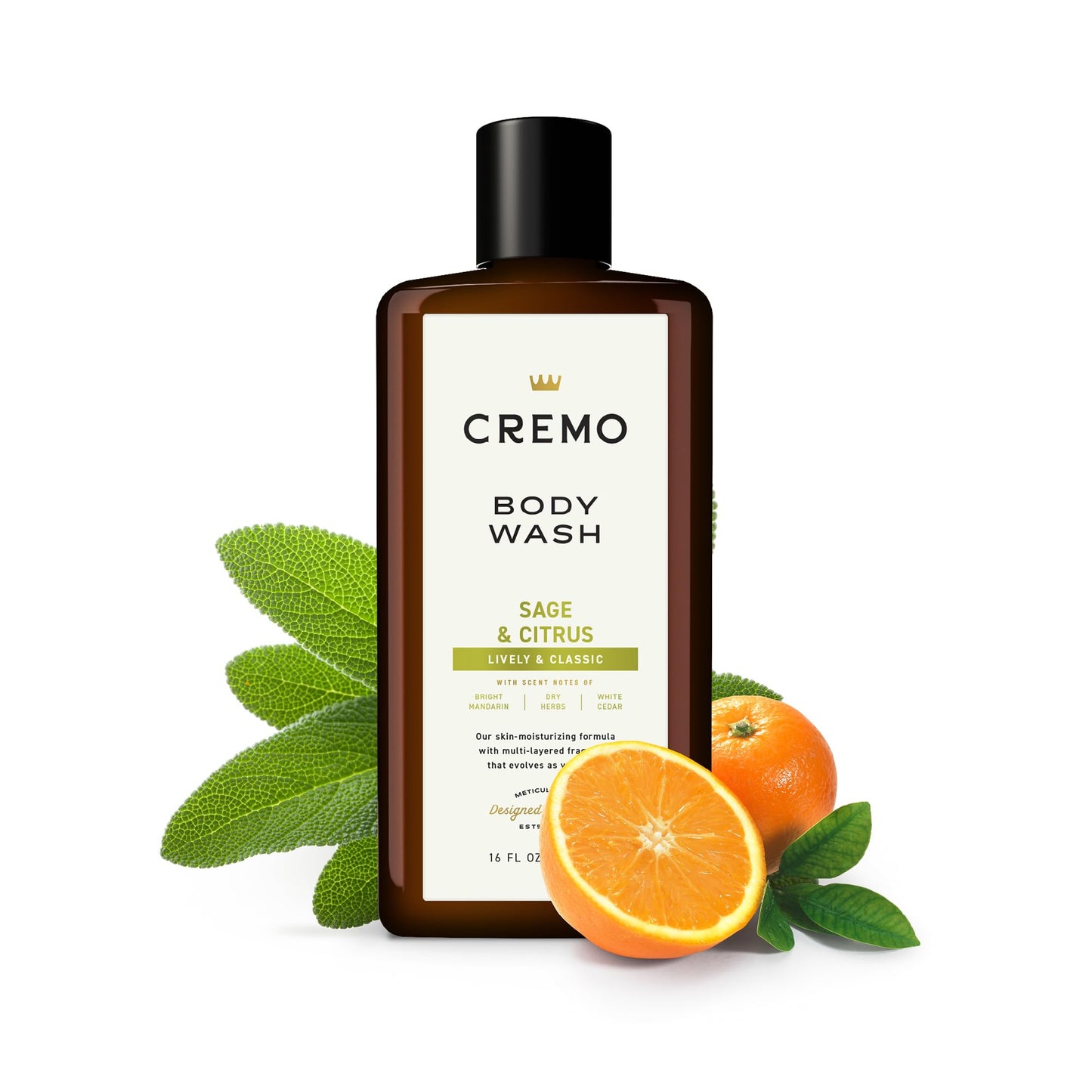 Cremo All Season Body Wash, Sage & Citrus, 16 oz. 2-pack
