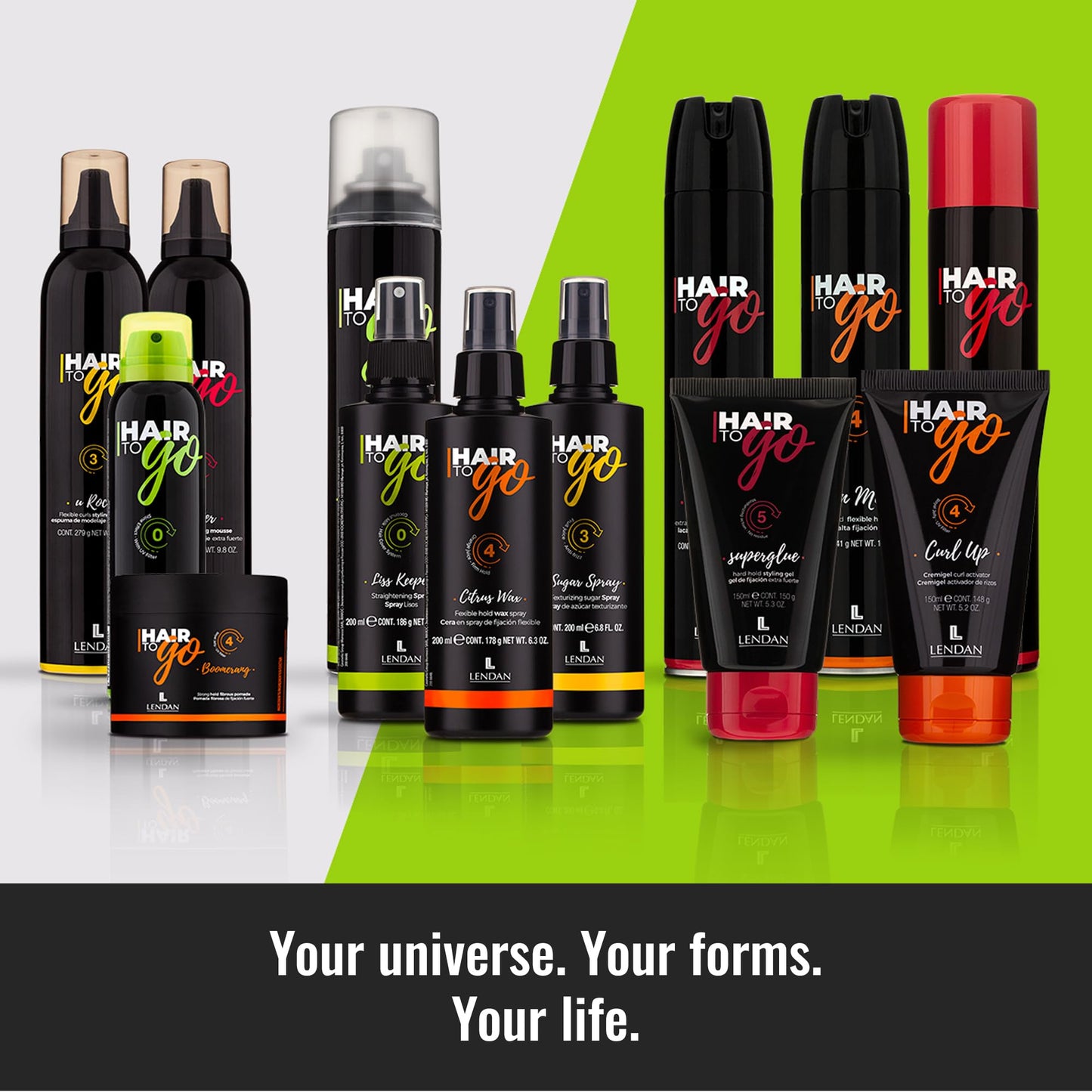 Lendan - Activador de Rizos - Curl Up Curls - 150 Ml - Con Miel y Jalea Real - Rizos Naturales e Hidratados - Controla la Humedad y el Frizz - Protege el Color del Cabello