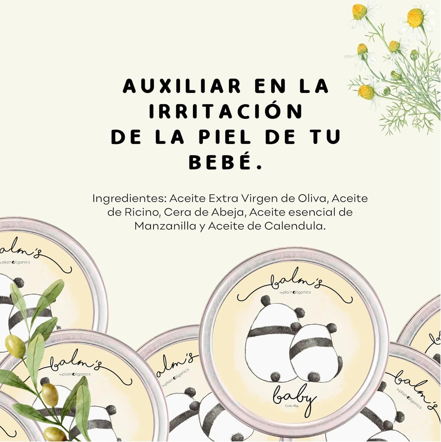 Balm's Basic Kit - Set de 3 Pomada para Dormir, Respirar y Piel Sensible Bálsamos 45g Dreams, Breathe y Baby