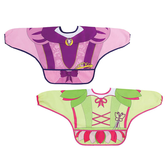 Baberos Dreambaby Princesa y Hada Manga Larga con Bolsillo para Niña