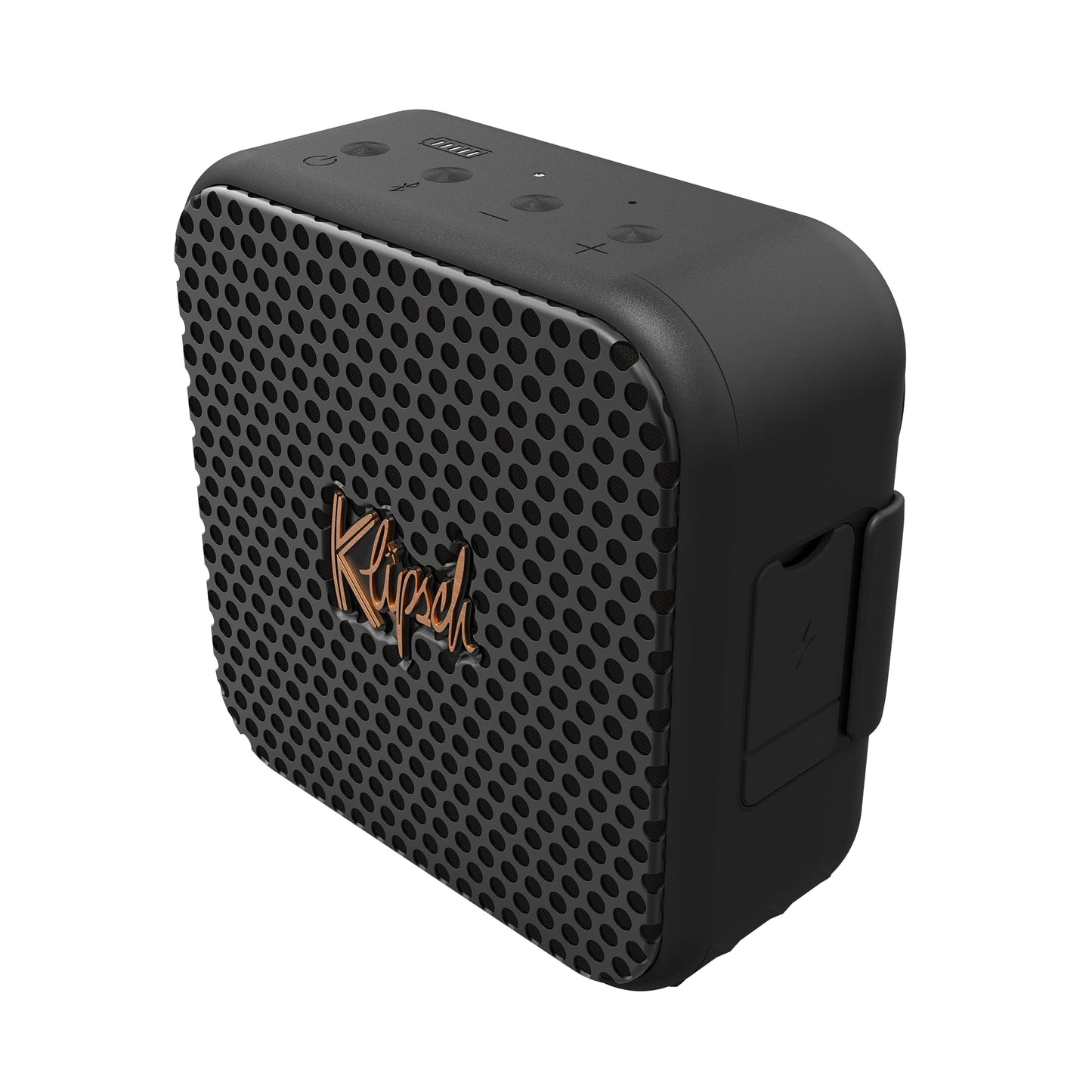 Klipsch - Altavoz Bluetooth portátil Austin con Driver de Rango Completo de 1.5 Pulgadas, clasificación IP67 de Polvo y Impermeable, 12 Horas de Tiempo de Juego para una Experiencia de Concierto en